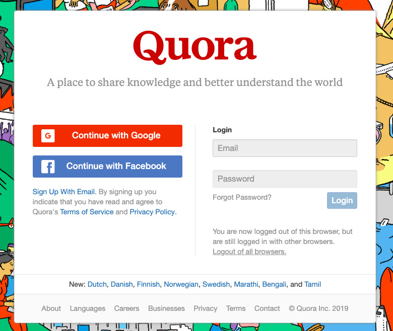 quora sign in