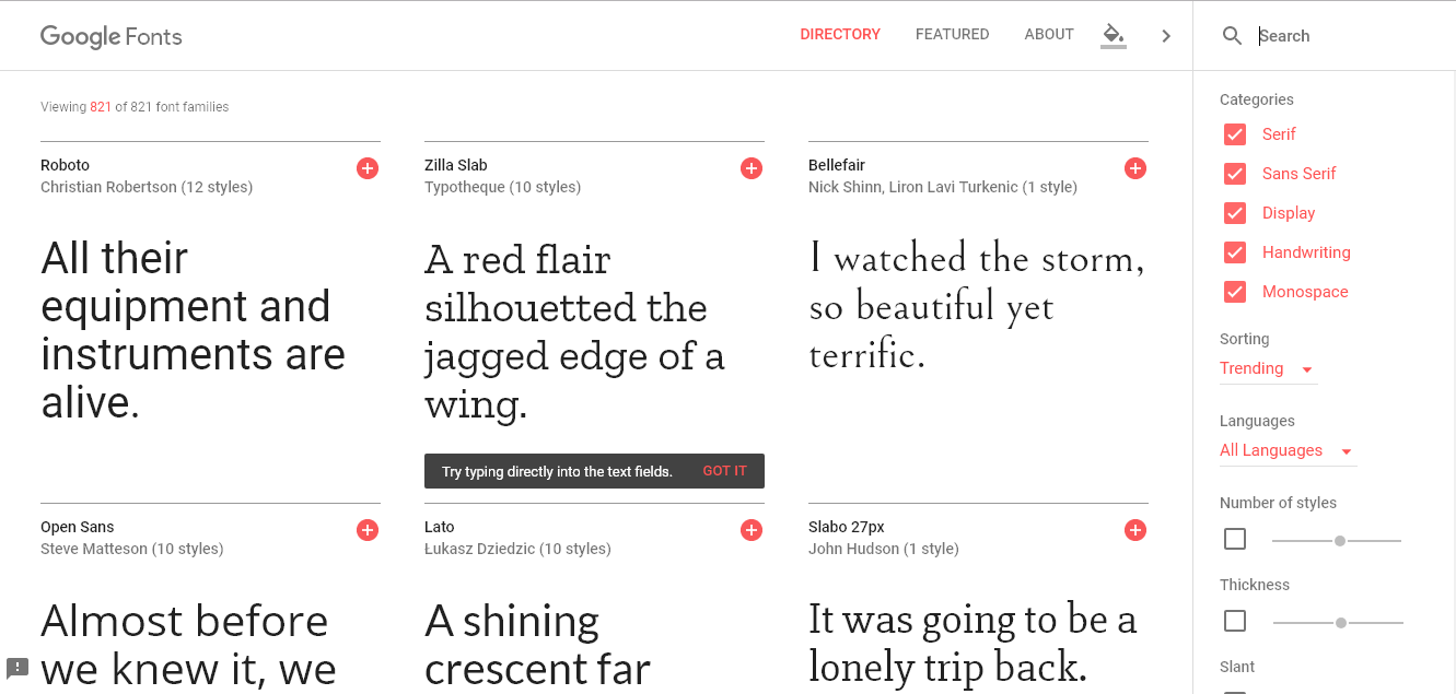 Google Fonts