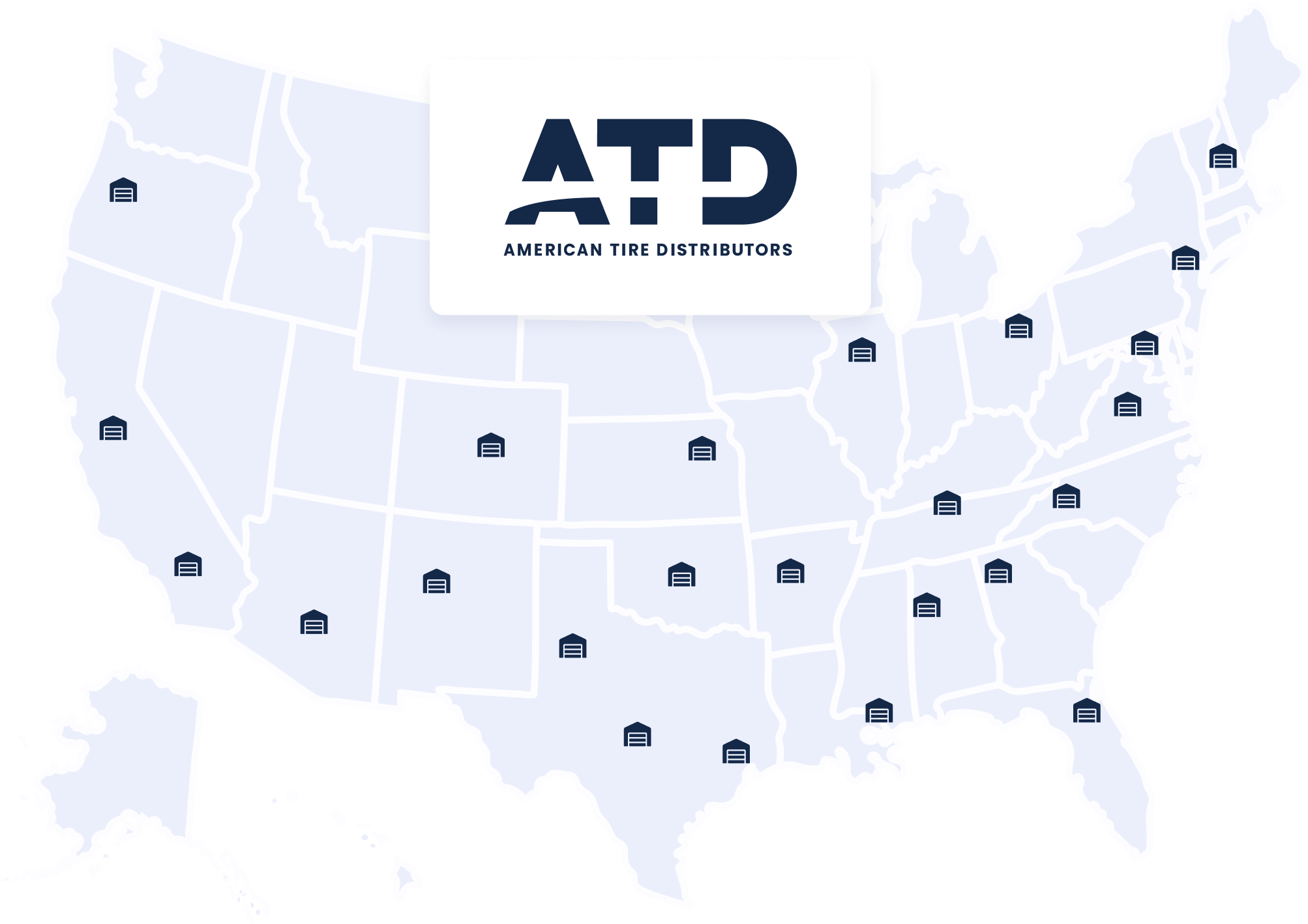 American Tire Distributors (ATD) Map